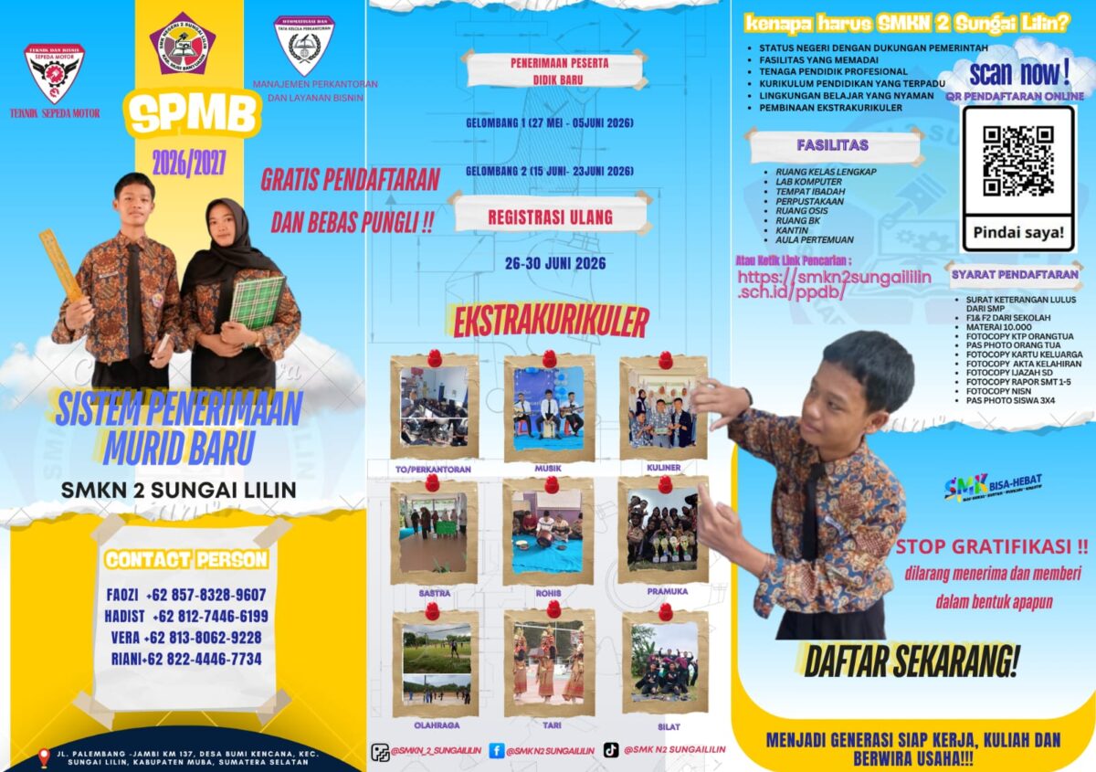 PPDB SMKN 2 Sungai Lilin 2026